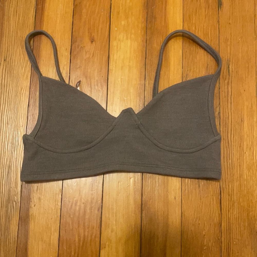 Joah Brown Structured tank bra worn once